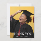 High School fototypografie Afstuderen Bedankkaart (Voorkant)