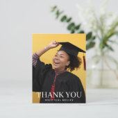 High School fototypografie Afstuderen Bedankkaart (Staand voorkant)