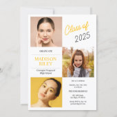 High School Graduation Invitation Kaart (Achterkant)