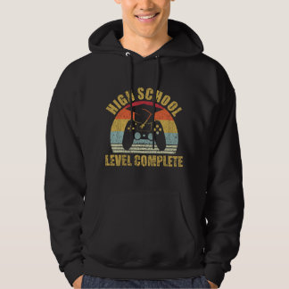 High School Graduation Level Complete Gamer Gradua Hoodie