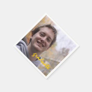 High School Graduation Party Geel Afstuderen Foto Servet