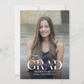 High School Graduation Photo Invitation (Devant)