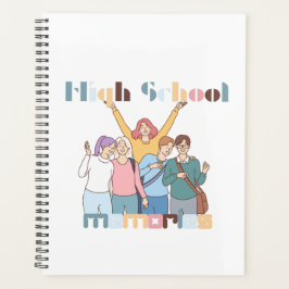 High School Herinneringen Vrienden Illustratie Planner