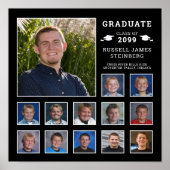 High School K-12 Fotocollage Aangepaste kleuren Poster (Voorkant)