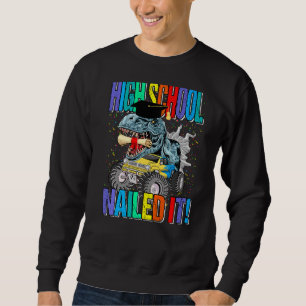 High School Nailing IT Monster Truck Dinosaur Trui