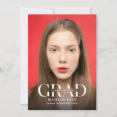 High School Photo Graduation Invitation (Devant)