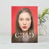 High School Photo Graduation Invitation (Debout devant)