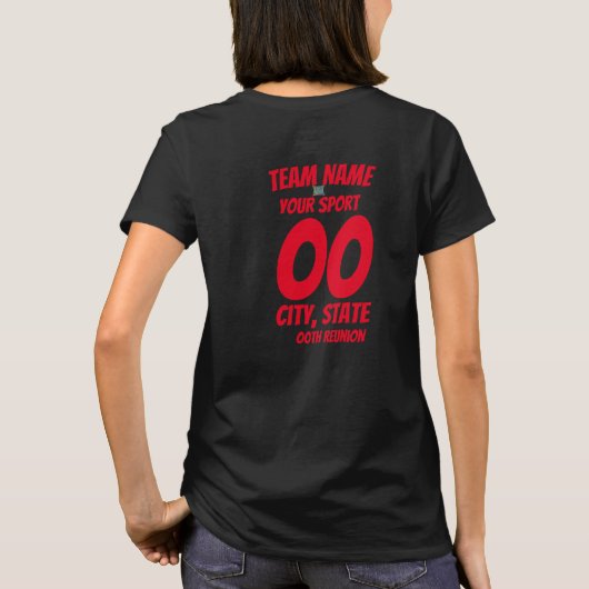 High School Reunion 2024 Verjaardag Vakantie T-shirt (Achterkant)