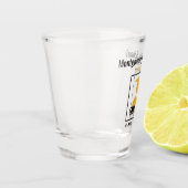 High School Reunion Custom Black Gold Shot Glas (Links)