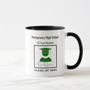 High School Reunion Custom Green en White Mok