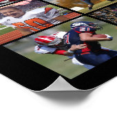 High School Sports Senior 19 Photo Collage Poster (Coin)