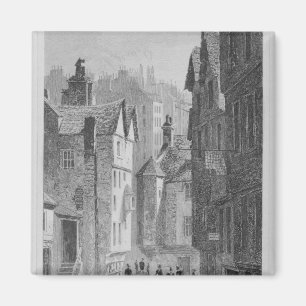 High School, Wynd, Edinburgh gegraveerd door Magneet