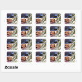 High Sierra Vakantie Vierkante Sticker (Vel)