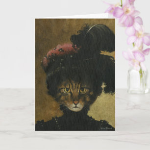 High Society Lady Cat Groeten Kaart