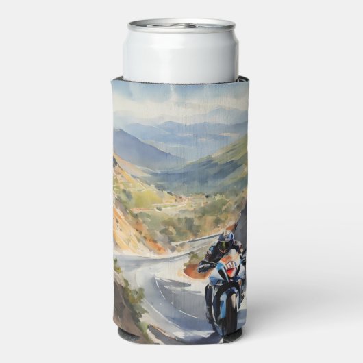 High-Speed avontuur in een levendig berglandschap (Seltzer Achterkant)