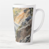 High-Speed avontuur in een levendig berglandschap Latte Mok (Rechts)