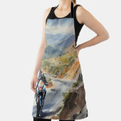 High-Speed avontuur in een levendig berglandschap Schort (Insitu)