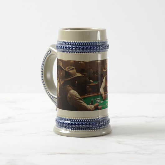 High Stakes Old West Poker Bierpul (Voorkant links)