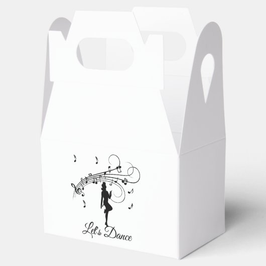 High-step dansen naar de aangepaste muziek bedankdoosjes (Geopend)