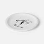 High-step dansen naar de aangepaste muziek papieren bordje (Gekanteld)