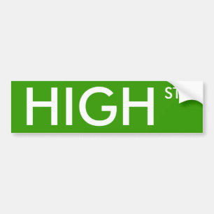 High Street Bumpersticker