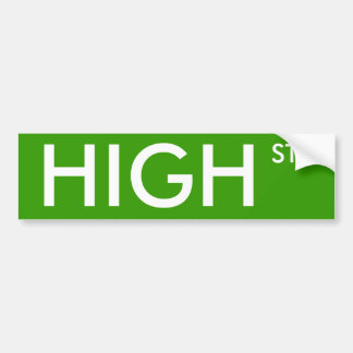 High Street Bumpersticker