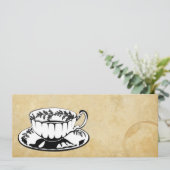 High Tea/Aftermiddag Tea-uitnodiging Kaart (Staand voorkant)