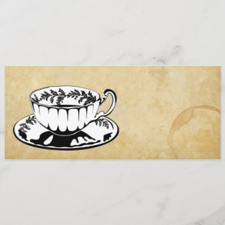 High Tea/Aftermiddag Tea-uitnodiging Kaart