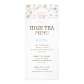 High Tea Party Cafe en Restaurant Menu Kaart (Voorkant)