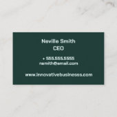 High Tech Business Cityscape Visitekaartje (Achterkant)