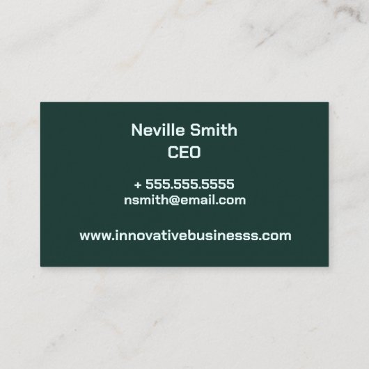 High Tech Business Cityscape Visitekaartje (Achterkant)