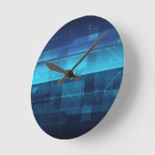 High tech digital background ronde klok (Hoek)
