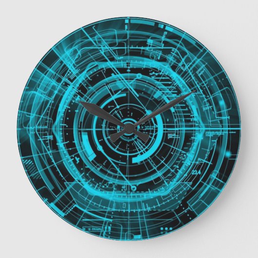 High Tech Digital Time Space Physics Grote Klok (Voorkant)