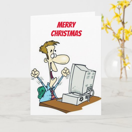 **** HIGH TECH**** KERSTWENSEN KAART (Gele Bloem)