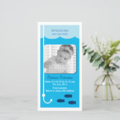 High Tide Fishing Baby Faire-part (Debout devant)