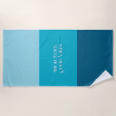 "High Tides. Good Vibes." Beach Towel Strandlaken (Voorkant)