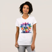 High Vibration Meditatie Lotus T-shirt (Voorkant volledig)