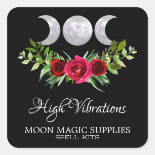 High Vibration Spell Kit Vierkante Sticker