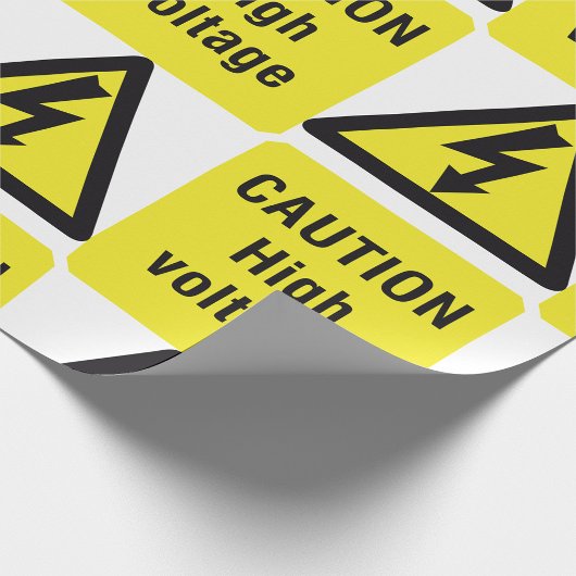High Voltage-Caution Cadeaupapier