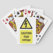 High Voltage-Caution Pokerkaarten (Achterkant)
