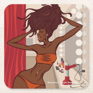 High Voltage Vierkante Kartonnen Onderzetter