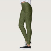 High Waisted Graphic Green Leggings (Links)