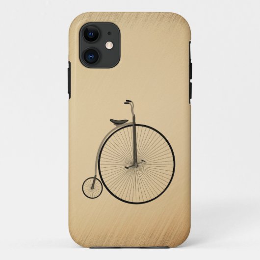 High-Wheel Antique Bicycle Rustic Case-Mate iPhone Case (Achterkant)