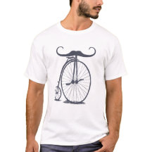 High Wheel Penny Farthing Mustache Bicycle