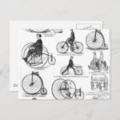 High Wheeler Fiets Penny Farthing Briefkaart (Voorkant / Achterkant)