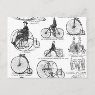 High Wheeler Fiets Penny Farthing Briefkaart