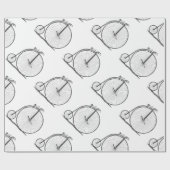 High Wheeler Fiets Penny Farthing Cadeaupapier (Vlak)