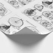 High Wheeler Fiets Penny Farthing Cadeaupapier (Hoek)