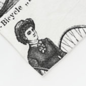 High Wheeler Fiets Penny Farthing Fleece Deken (Hoek)