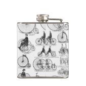 High Wheeler Fiets Penny Farthing Heupfles (Achterkant)